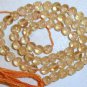 Natural CITRINE 3.5mm ROUND Loose Gemstone Beads 14"