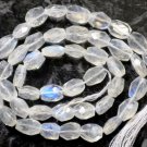 Sparkling Fire Rainbow Moonstone 7-8mm x 5-6mm Faceted Oval 14" Strand A+
