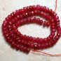 Real Ruby 3.6-3.8mm Precious (15 Faceted Rondelle) Gemstone Beads 6.5 Carats