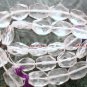 Rare 9x7mm FACETED Oval Crystal Gemstone Beads 14" Str