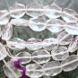 Rare 9x7mm FACETED Oval Crystal Gemstone Beads 14" Str