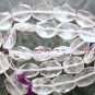 Rare 9x7mm FACETED Oval Crystal Gemstone Beads 14" Str