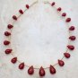 Real Ruby 6- 15mm Long (21 Faceted DROPS) Sidedrill Gemstone Beads Select-a-Size
