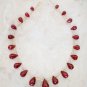 Real Ruby 6- 15mm Long (21 Faceted DROPS) Sidedrill Gemstone Beads Select-a-Size