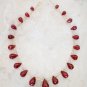 Real Ruby 6- 15mm Long (21 Faceted DROPS) Sidedrill Gemstone Beads Select-a-Size