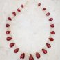 Real Ruby 6- 15mm Long (21 Faceted DROPS) Sidedrill Gemstone Beads Select-a-Size