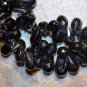 Checkerboard SPINEL Black 8-10mm long (10 or 25 FACETED Drops) Pick-A-LOT A+