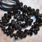 Checkerboard SPINEL Black 8-10mm long (10 or 25 FACETED Drops) Pick-A-LOT A+