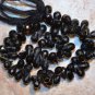 Checkerboard SPINEL Black 8-10mm long (10 or 25 FACETED Drops) Pick-A-LOT A+