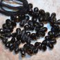 Checkerboard SPINEL Black 8-10mm long (10 or 25 FACETED Drops) Pick-A-LOT A+