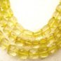 Lemon Quartz 6-7mm x 6-7mm (2 Gorgeous Faceted CUBES) Briolette 7.5 Ct