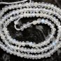 Micro Faceted Fire Rainbow Moonstone 2.5 mm Rondelle Gemstone Beads 14" Strand