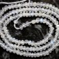 Micro Faceted Fire Rainbow Moonstone 2.5 mm Rondelle Gemstone Beads 14" Strand