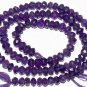 AMETHYST 4-4.5mm Faceted Rondelle Gemstone Beads 13.5" strand