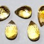 WHOLESALE CITRINE 9X7mm FACETED (12) DROPS 30Ct FREE SH