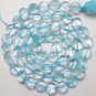 Crystal 5mm COIN BLUE QUARTZ Gemstone Beads 14.5"
