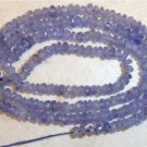 WHOLESALE TANZANITE 3.5mm FACETED Rondelle 15.5" 40Ctw
