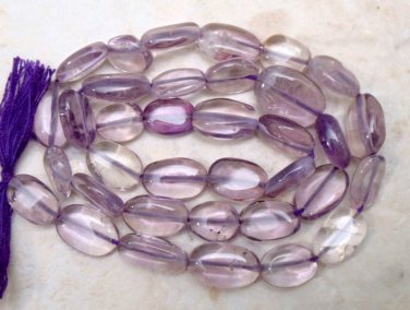 Amethyst 10x7mm Oval Gemstone Beads 14" str