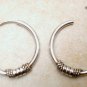 GUARENTEED 925 STERLING Silver 15mm Beaded Hoops SE33