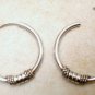 GUARENTEED 925 STERLING Silver 15mm Beaded Hoops SE33