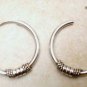 GUARENTEED 925 STERLING Silver 15mm Beaded Hoops SE33