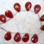 FACETED CARNELIAN CHALCY 20mm PEAR (Set of 5 Pcs) 60Ct