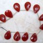 FACETED CARNELIAN CHALCY 20mm PEAR (Set of 5 Pcs) 60Ct