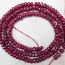 WHOLESALE Real 3.5-4mm Dark RUBY 16" Long Str - 65 Ctw