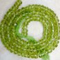 Deep Green PERIDOT 4.5-5mm Faceted Rondelle Gemstone Beads 13.5-14" Strand