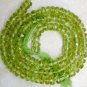 Deep Green PERIDOT 4.5-5mm Faceted Rondelle Gemstone Beads 13.5-14" Strand