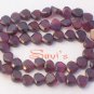 GARNET 6mm FACETED HEART Gemstone Beads 14" strand