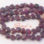 GARNET 6mm FACETED HEART Gemstone Beads 14" strand