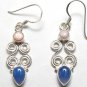 925 STERLING SPIRAL 47mm EARRING 25Ct "Pick your Gemstones"