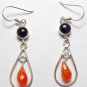 925 STERLING DANGLER 58mm EARRING 25Ct "Pick your Gemstones"