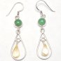 925 STERLING DANGLER 58mm EARRING 25Ct "Pick your Gemstones"