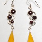 925 STERLING DANGLER 70mm EARRING 48Ct "Pick your Gemstones"