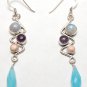 925 STERLING DANGLER 70mm EARRING 48Ct "Pick your Gemstones"