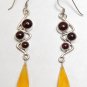925 STERLING DANGLER 70mm EARRING 48Ct "Pick your Gemstones"
