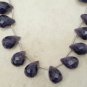 Checkerboard Sapphire 10-16mm (1 Precious Faceted Sidedrill Drop) Select-A-Size