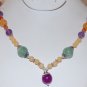 GORGEOUS Semi Precious Gemstone 18" NECKLACE - Select your Design
