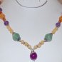 GORGEOUS Semi Precious Gemstone 18" NECKLACE - Select your Design
