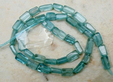 Exotic APATITE 5x3x2mm Cube / Box shaped Gemstone Beads 14" Strand