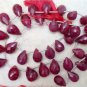 Wholesale Real RUBY 10-13mm Drops (36 Faceted Briolette) 260Ctw