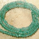 Apatite 4-4.5mm Faceted Rondelle Gemstone Beads 13.5" Strand