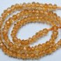 CITRINE 4.5mm FACETED Rondell Gemstone Beads 14"