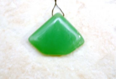CHRYSOPRASE 8-18mm long (1 Heart Cabochon Briolette) Gemstone Bead Select-a-Size
