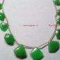 CHRYSOPRASE 8-18mm long (1 Heart Cabochon Briolette) Gemstone Bead Select-a-Size