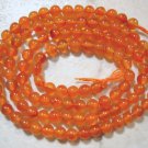 CARNELIAN 4mm Round Gemstone Beads 14" strand