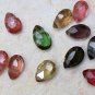 Faceted Multi TOURMALINE 5-7mm long Sidedrill PEAR shape 9.5" Strand 50 Carats