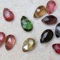 Faceted Multi TOURMALINE 5-7mm long Sidedrill PEAR shape 9.5" Strand 50 Carats